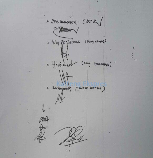 Wow! Ada Nama Bupati Kotim dan Tandatangannya Sebagai Saksi Penjualan Lahan 612 Ha ke PT Task III