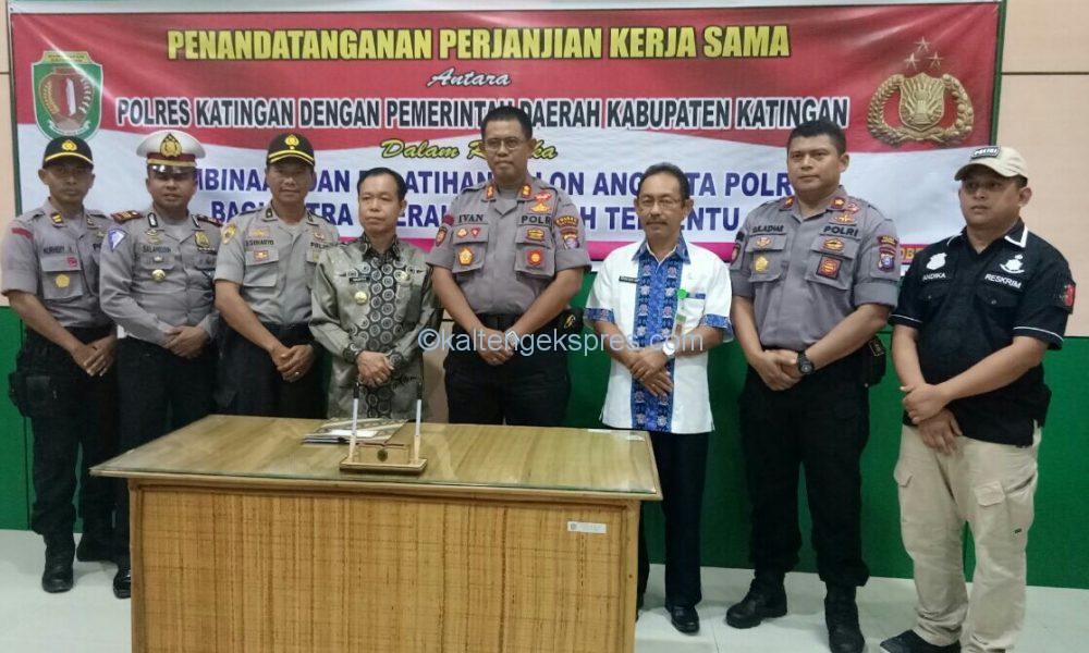 Bina Calon Polri, Pemkab dan Polres Jalin Kerjasama