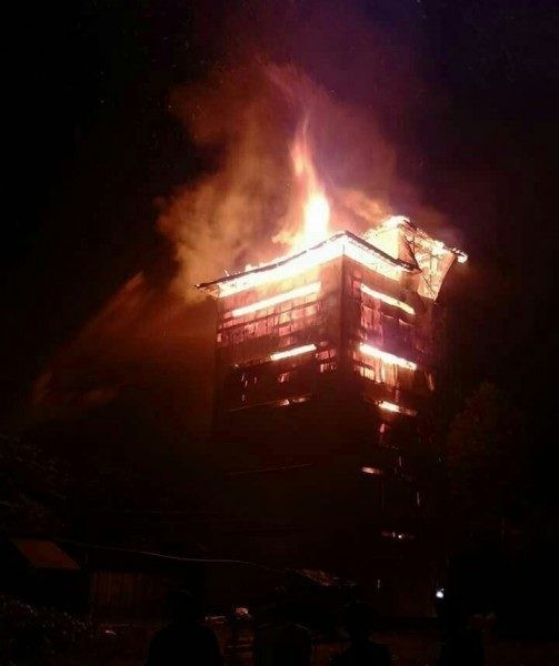 Bangunan Walet di Katingan Diamuk Sijago Merah