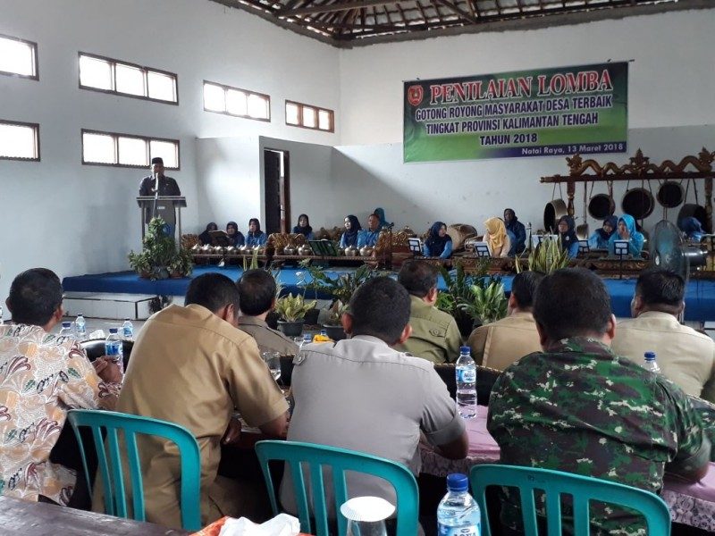 Wakili Kobar, Desa Natai Raya Mulai Dinilai Tim Lomba Desa Provinsi Kalteng