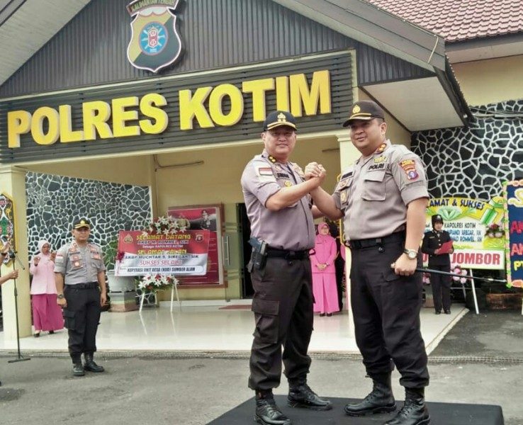 Resmi Jabat Kapolres Kotim, AKBP Rommel Ajak Masyarakat Sinergi