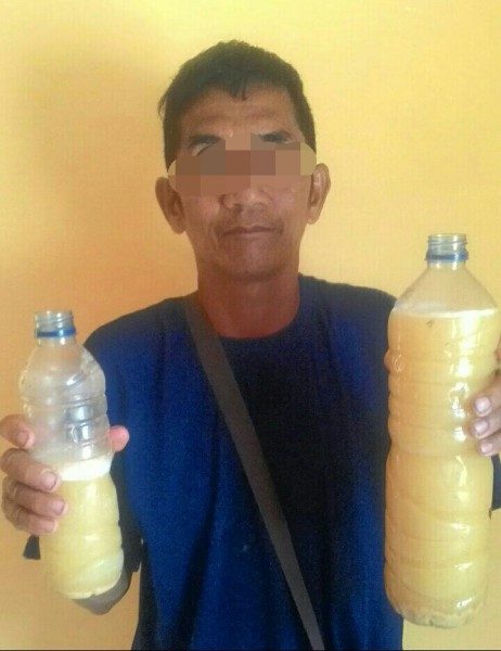 Polsek Kolam Ciduk Penjual Miras Oplosan