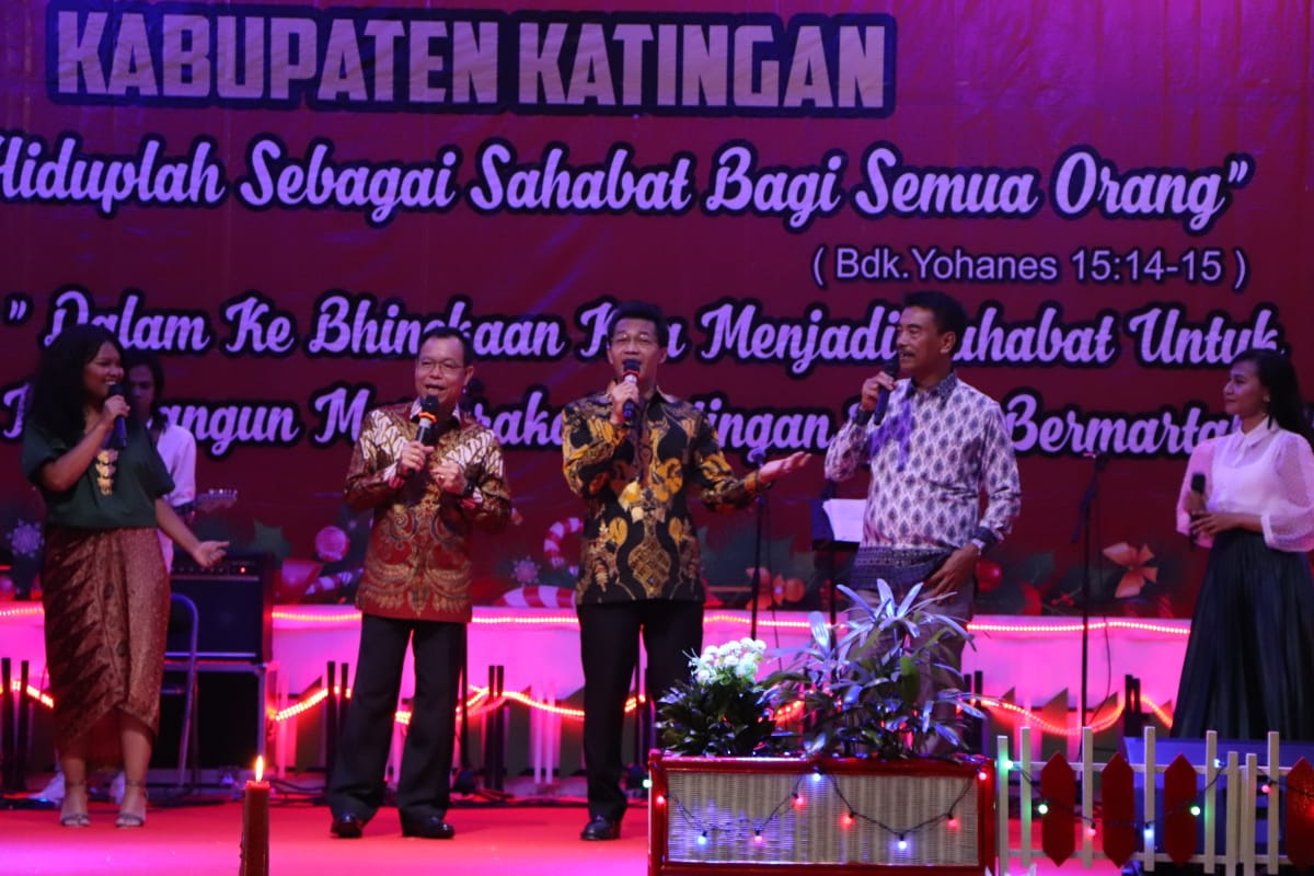 Bupati Katingan Hadiri Natal Bersama KORPRI