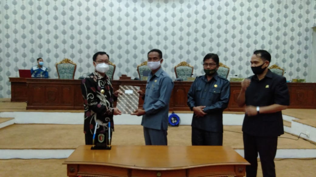 Bupati Apresiasi DPRD Terkait Disepakati Raperda LKPj Menjadi Perda