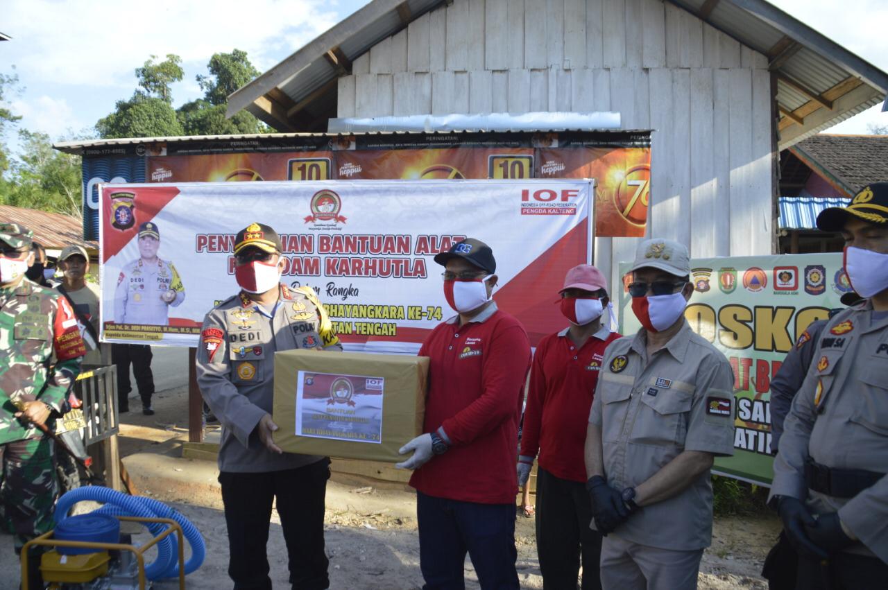 Kapolda Kalteng Kunjungi Katingan, Cek Kesiapan Siaga Karhutla 
