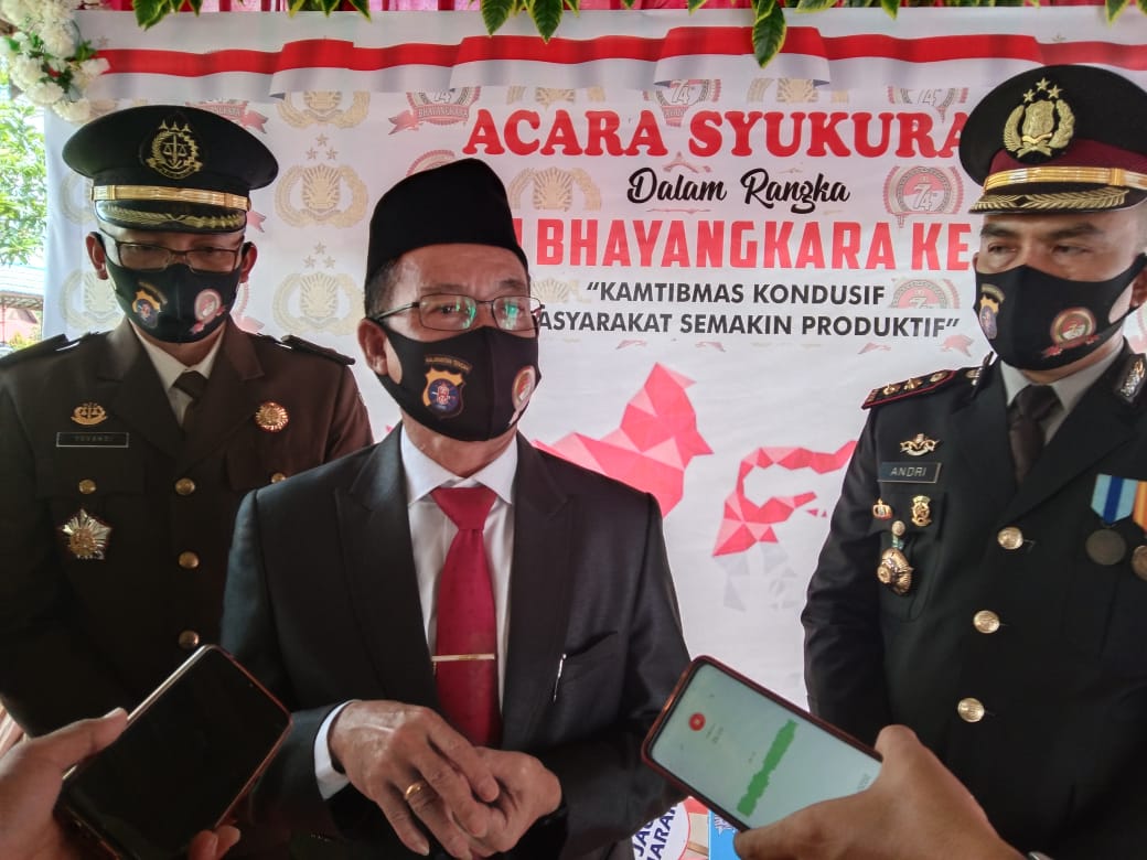 Bupati Apresiasi Tema Hut Bhayangkara ke-74 di Mapolres Katingan