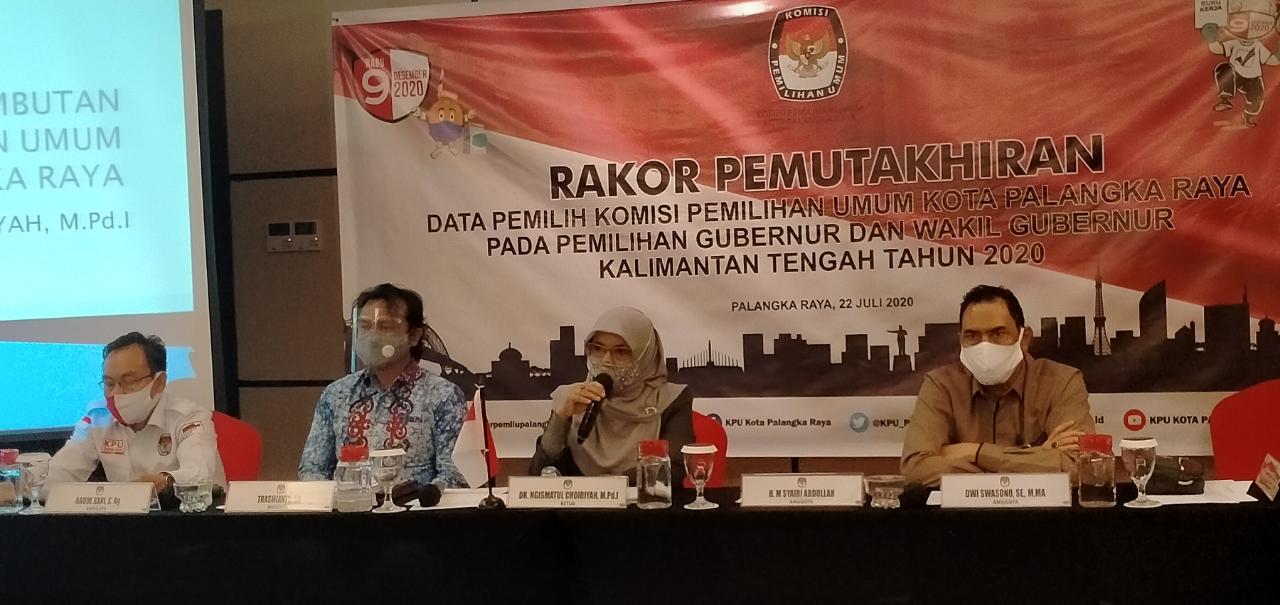 KPU Kota Palangka Raya Gelar Rakor Pemutakhiran Data Pemilih