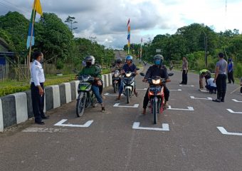 Antisipasi Corona, Marka Jalan Disulap ala Moto GP