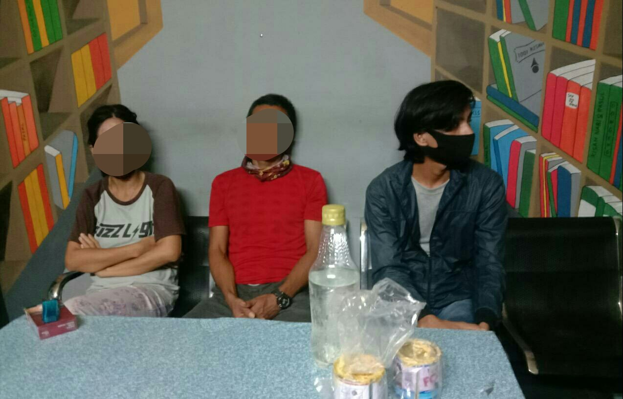 Pesta Lem Fox, Dua Pria dan Satu PSK Digelandang Polisi