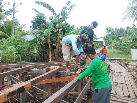 Kecamatan Pulau Hanaut Layak Disentuh Tim Satgas TMMD Kodim 1015 Sampit