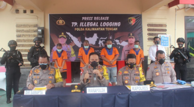 Polisi Tangkap Pelaku Ilegal Logging di Barut