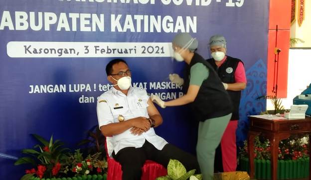 Bupati Katingan Launching Vaksinasi Covid-19
