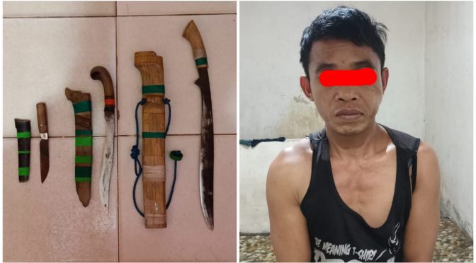 Bawa Sajam, Warga Cempaga Ditangkap Polisi