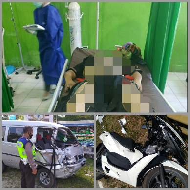 Disambar Mobil, Pasutri Tewas di tempat
