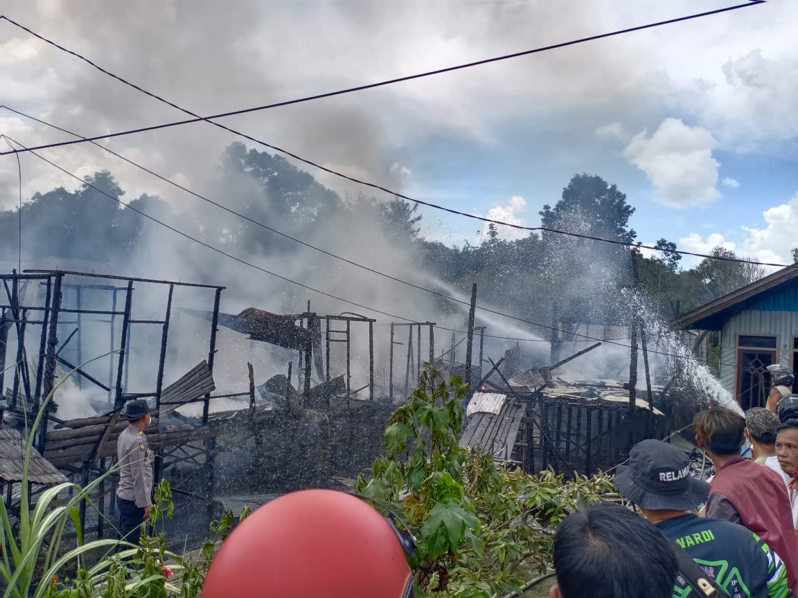 3 Rumah Warga Telangkah Dilahap Jago Merah  