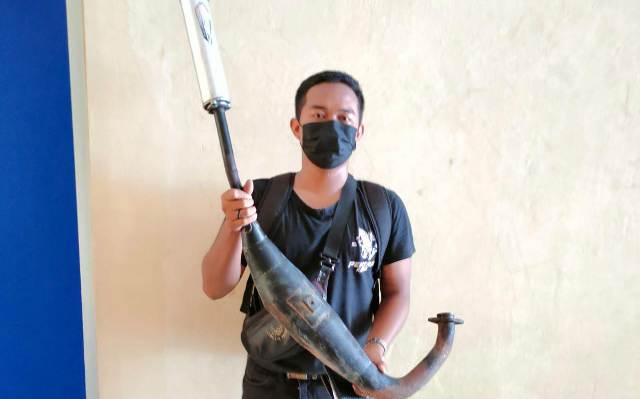 Pengendara Knalpot Racing Diciduk Polisi