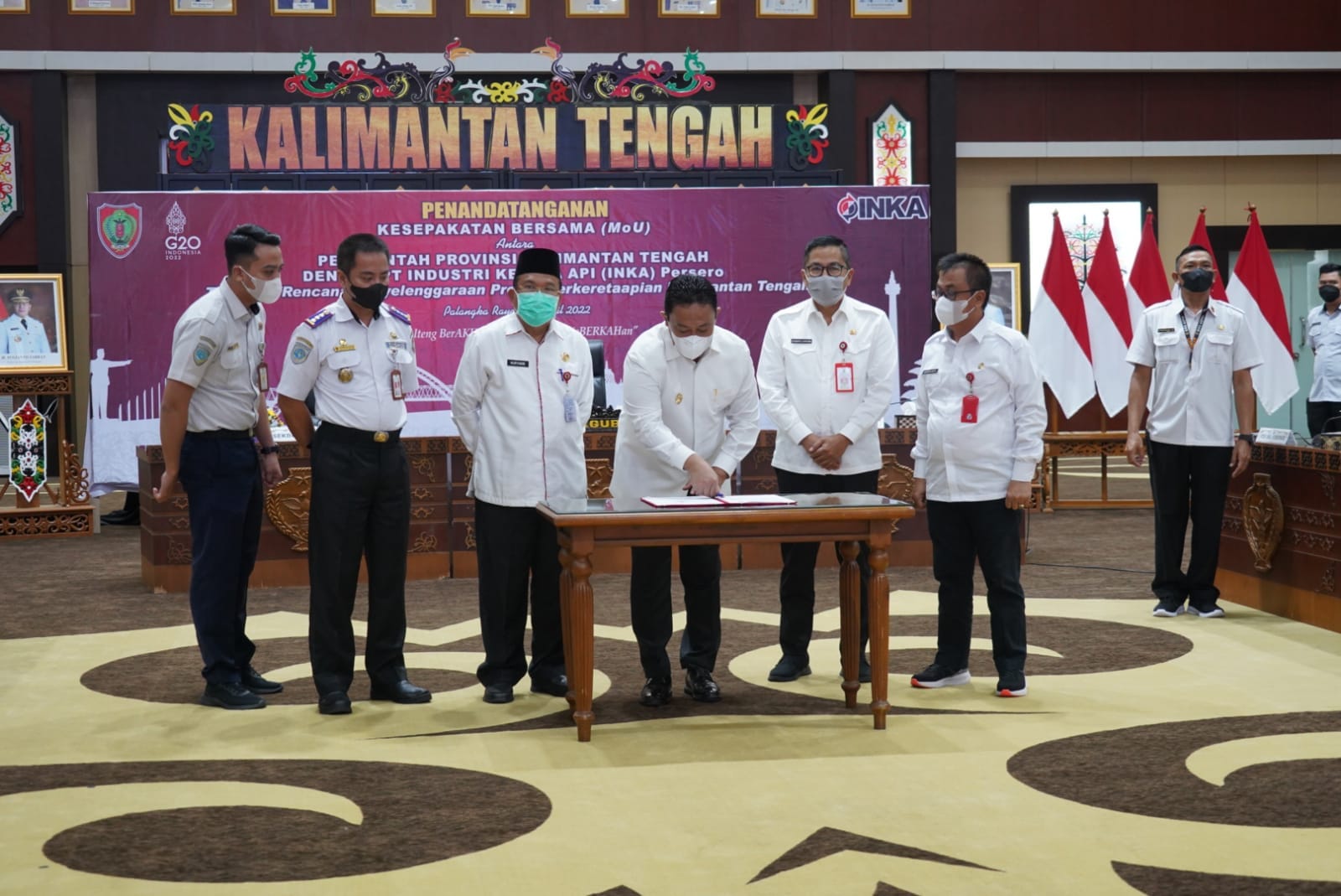 Pemprov Kalteng Teken Kerjasama Kereta Api