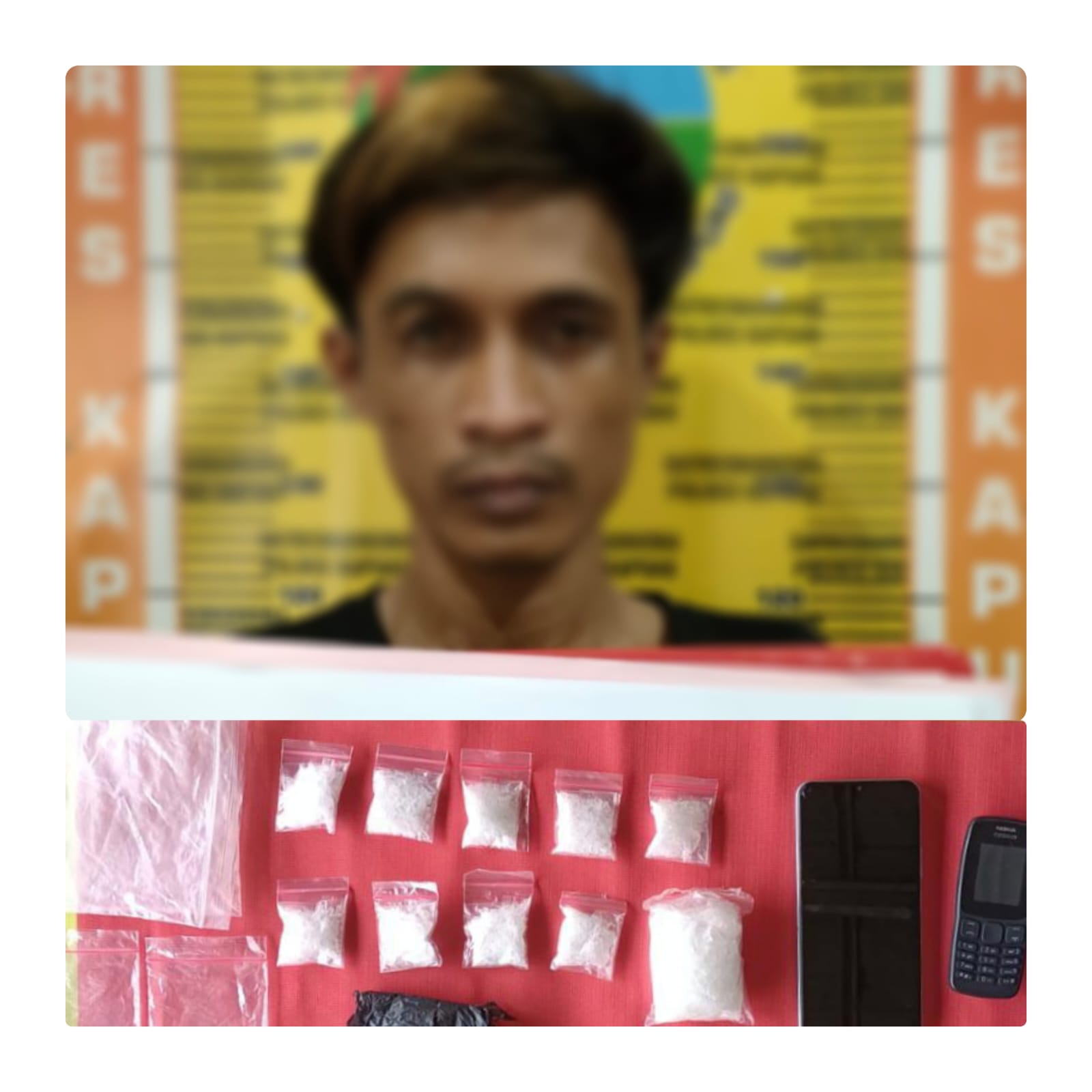 Pengedar Sabu Kapuas Murung Diciduk Polisi