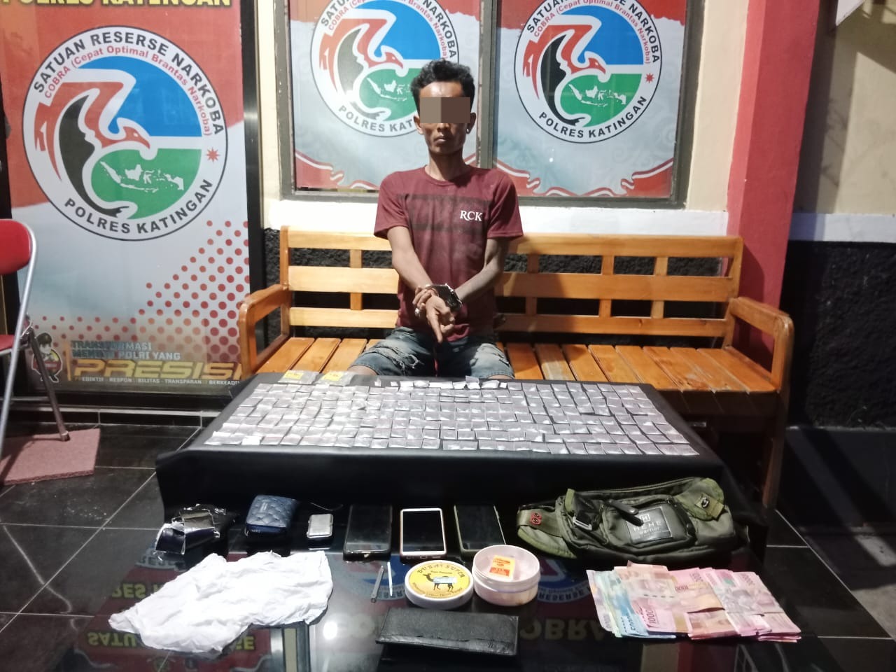 Pengedar 208 Paket Sabu Disergap di Karya Unggang