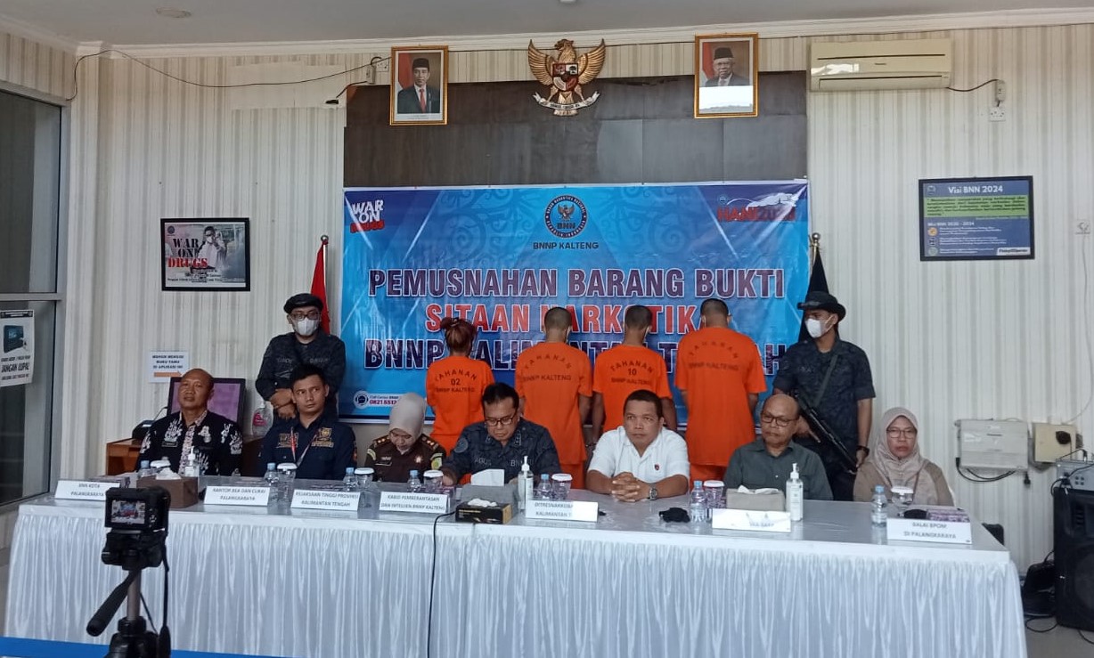BNNP Kalteng Ungkap Dua Kasus Kejahatan Narkotika