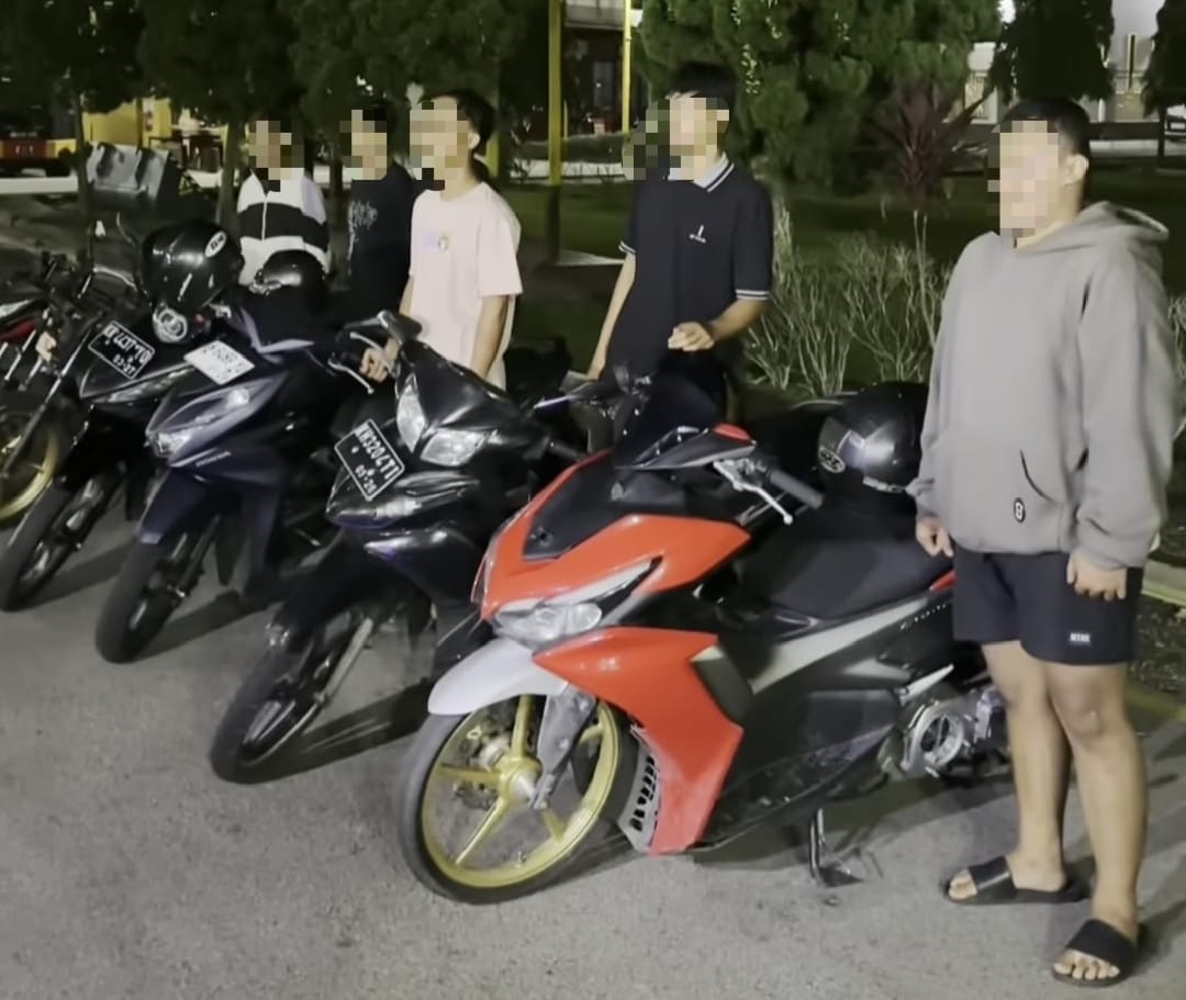 Enam Remaja Balap Liar Digaruk Polisi