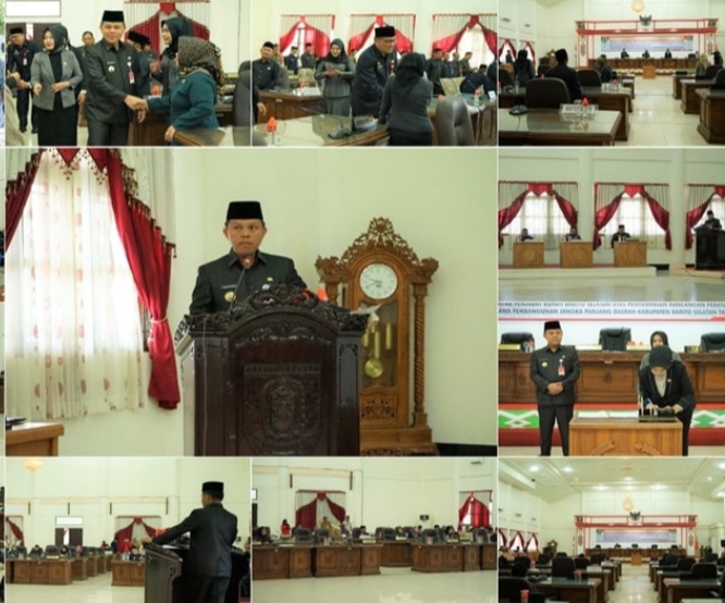 Pj Bupati Barsel Hadiri Rapur Ke 4 Masa Persidangan II DPRD 2024