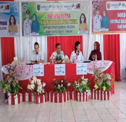 Barsel Gelar sosialisasi HAKI dan Sertifikasi Halal serta Pembuatan Kemasan Serta Label Jamin Hak Kretifitas UMKM