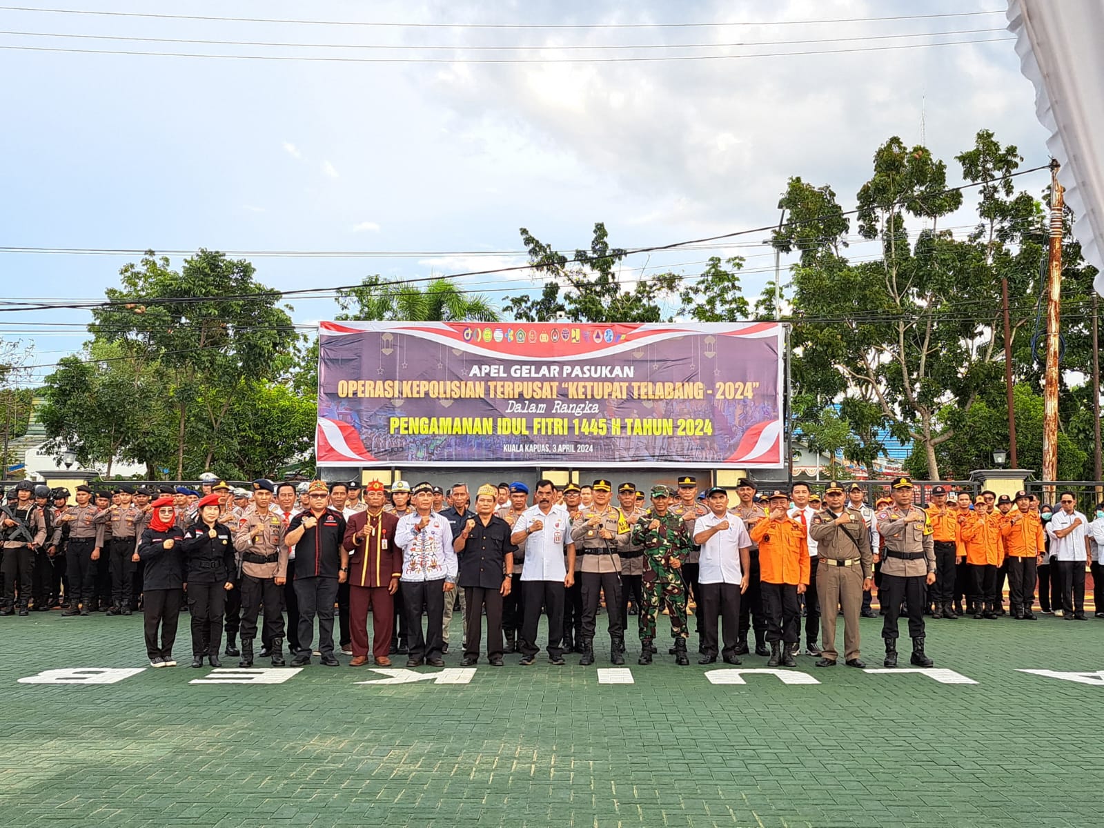 Satpol PP Kapuas Ikut Apel Pengamanan Lebaran Idul Fitri 