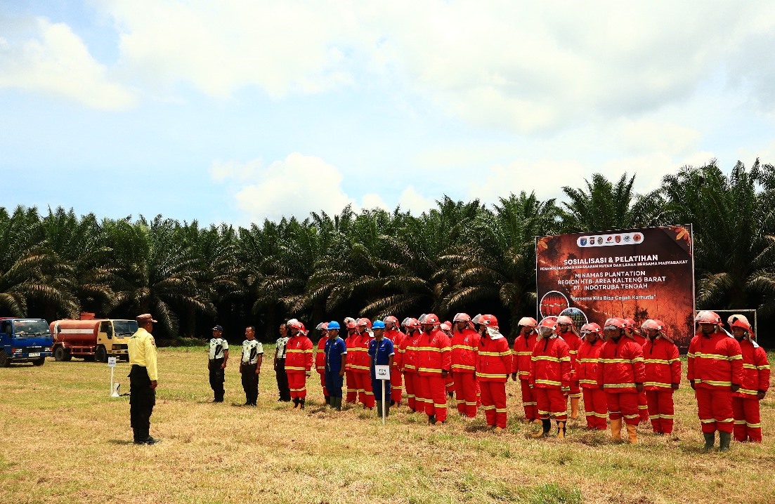 Antisipasi Karhutla, Minamas Bekali Masyarakat Kobar Pelatihan Penanggulangan Karhutla