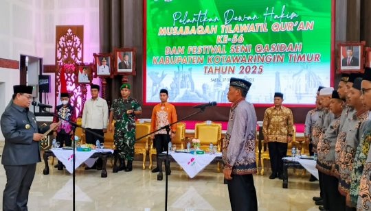 Bupati Kotim Lantik Dewan Hakim MTQ dan FSQ ke-56