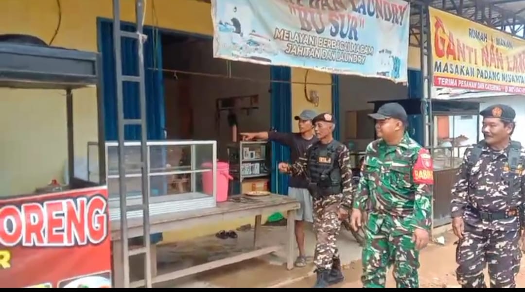 Cipta Kondisi, TNI dan Banser Gelar Patroli Keamanan 