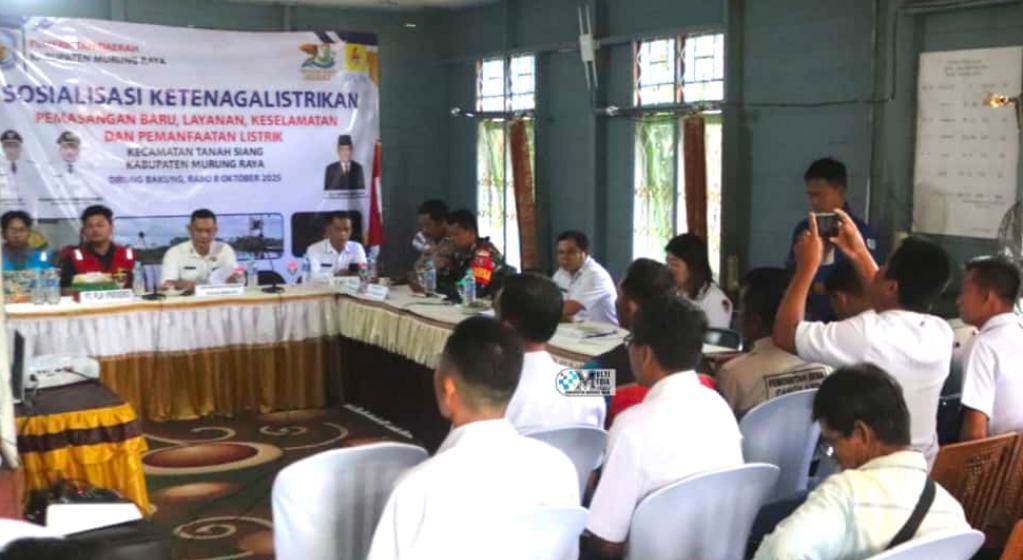 Pemkab Mura Sosialisasi Pemasangan Baru Listrik di Desa Dirung