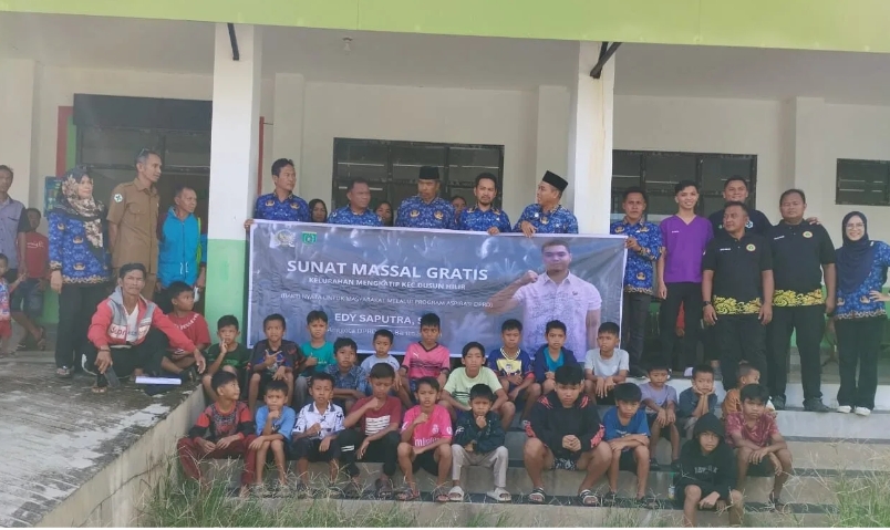 Lewat Dana Aspirasi, Edy Saputra Gelar Sunatan Massal di Mangkatip: 60 Anak Ikut Serta