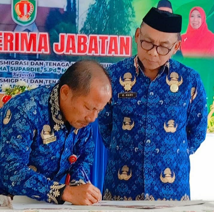 Disprintranaker Katingan Gelar Sertijab