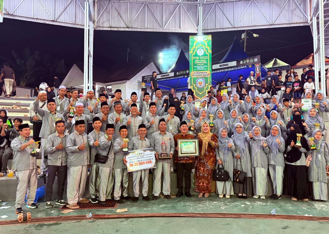 Membanggakan! Murung Raya Sabet Juara Umum III di MTQH Kalteng