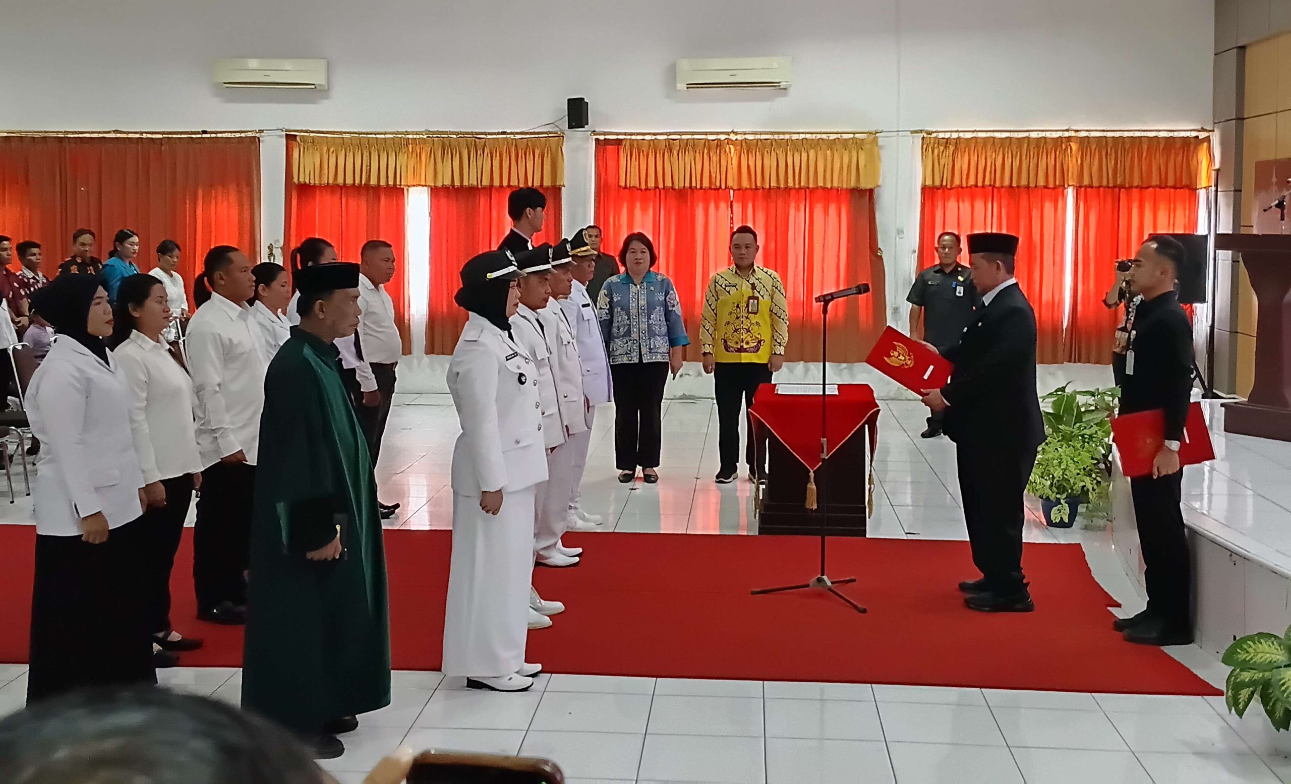 Bupati Katingan Lantik Tiga Pj Kades Satu Kades PAW serta BPD 