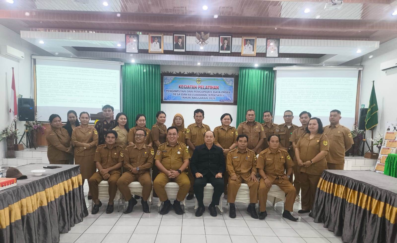 DPMD Gunung Mas Gelar Pelatihan Penginputan Data Prodeskel