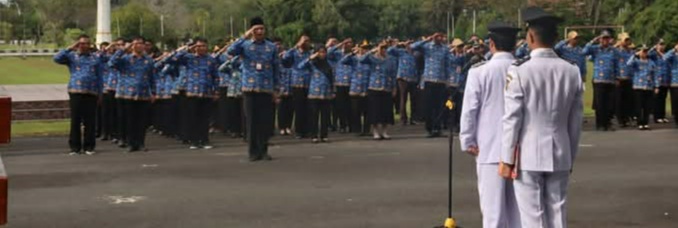 Bupati Katingan Pimpin Upacara Peringati Hari Otda, Ini Pesannya 