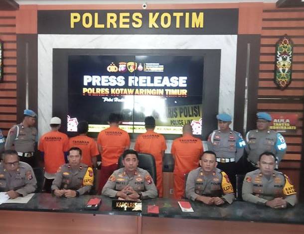 Lima Pelaku Curanmor Diringkus Polres Kotim