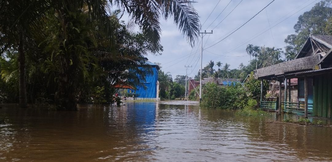 Banjir Rendam Desa Sungai Hanya, BPBD Kotim Siaga Bantuan  