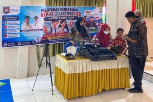 Percepat Layanan Adminduk, Disdukcapil Kotim Jemput Bola ke Sekolah