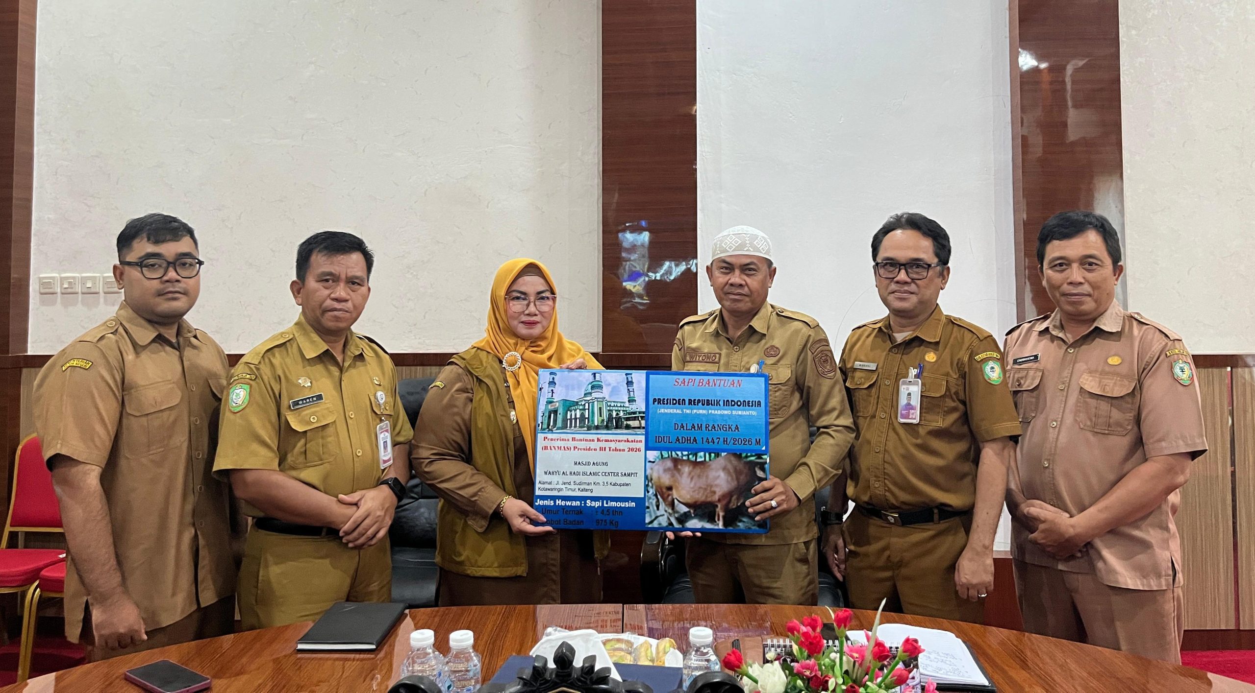 Pemkab Kotim Terima Bantuan Sapi Kurban Presiden Berbobot 1 Ton