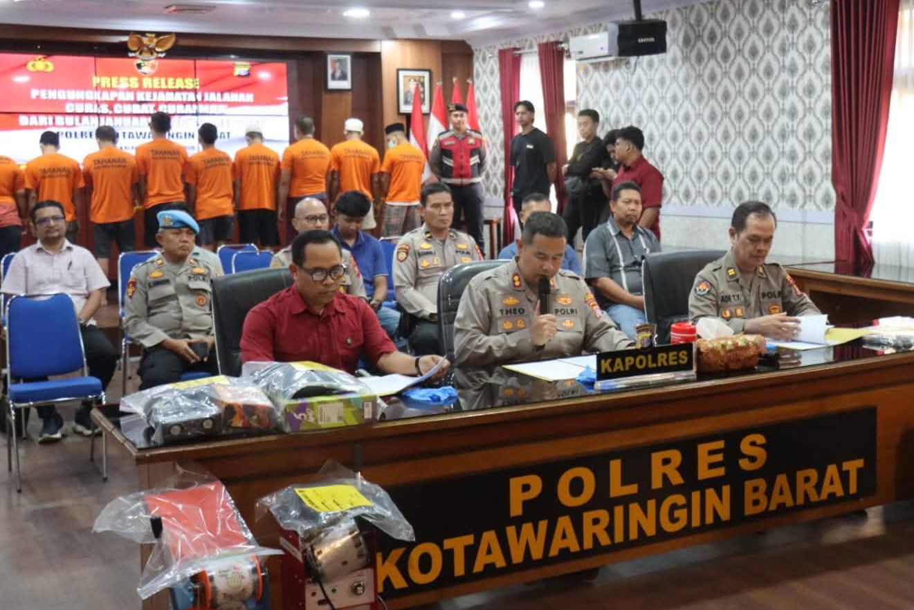 Lima Bulan, Polres Kobar Ungkap 33 Kasus Curat dan Curanmor
