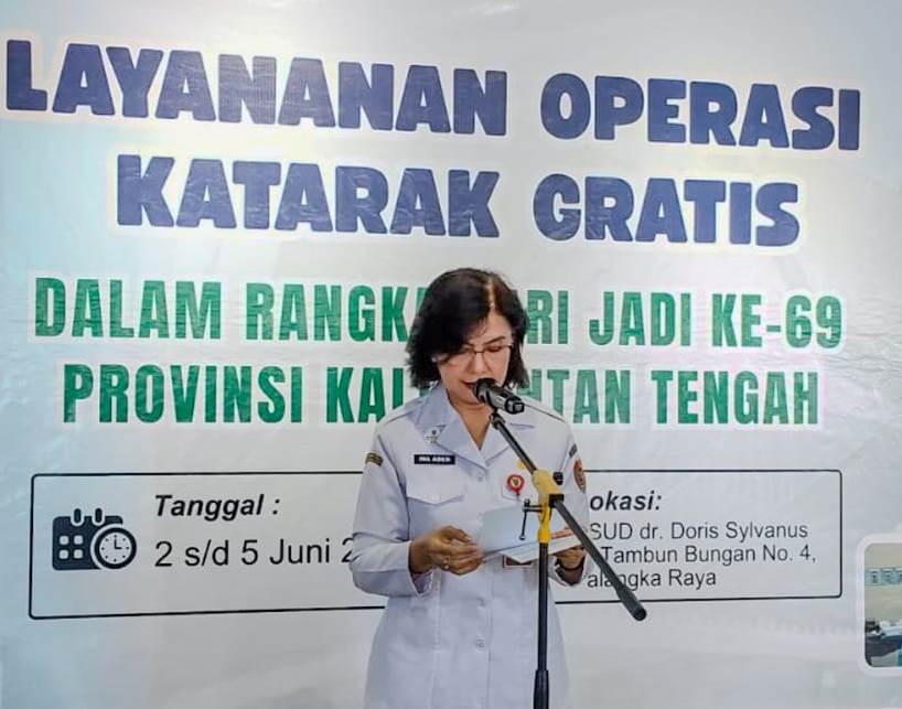 Pj Sekda Kalteng Resmikan Operasi Katarak Gratis