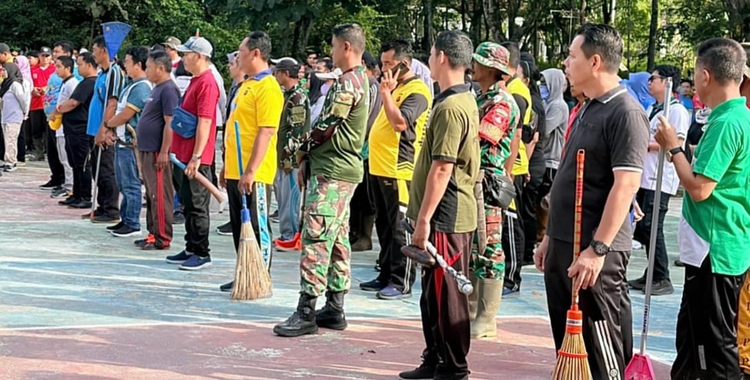 Peringati Hari Lingkungan Hidup Sedunia, Pemkab Lamandau Gelar Kerja Bhakti di Hutan Kota