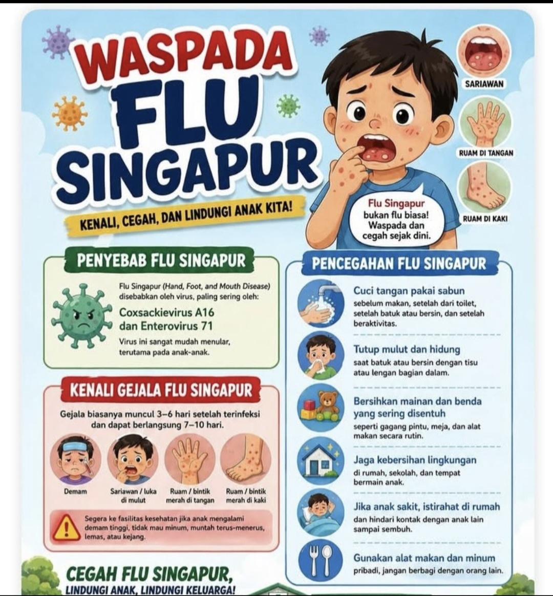 Waspada, 66 Kasus Suspek HFMD ditemukan di Kotim