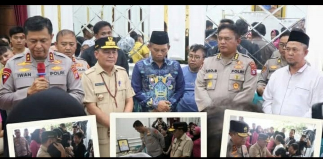 Gubernur dan Kapolda Kalteng Kunjungi Rumah Duka Anggota Polri yang Gugur