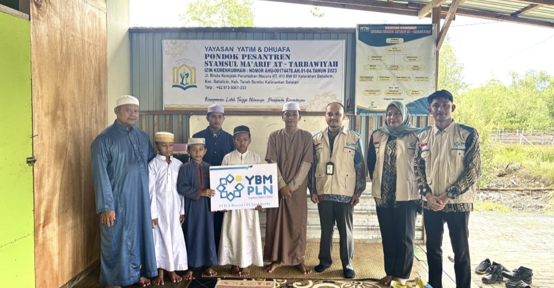 PLN Kalselteng Tebar Kepedulian untuk Santri Ponpes Syamsul Ma’arif Batulicin