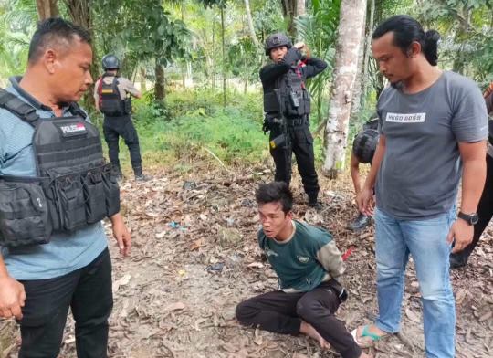 Satu Pelaku Diringkus Saat Bersembunyi di Hutan