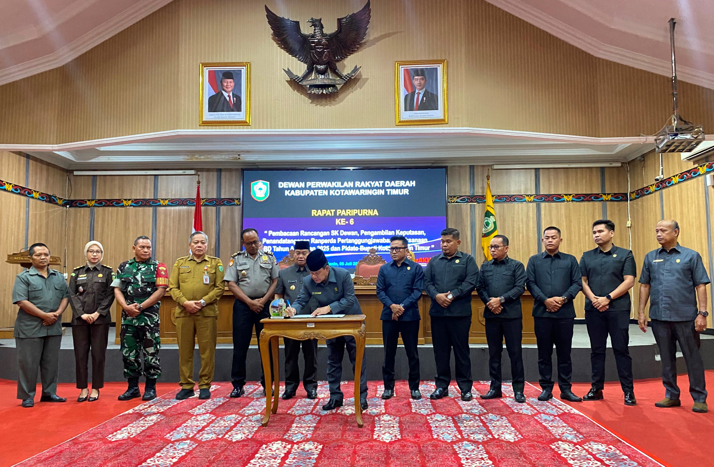 Pemkab Kotim dan DPRD Sepakati Raperda Pertanggungjawaban APBD 2025